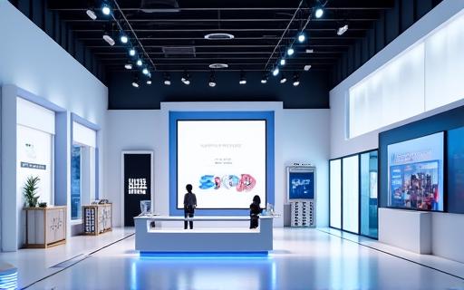 A modern exhibition space design